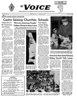 Castro Seizing Churches, Schools