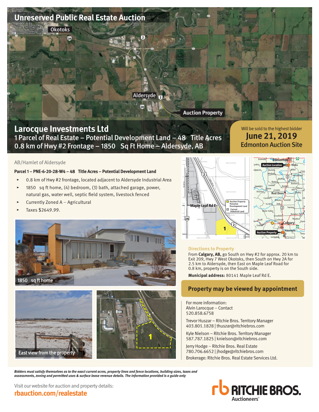 Larocque Investments Ltd June 21, 2019