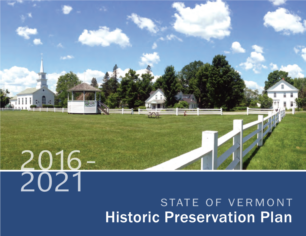 Historic Preservation Plan TABLE of CONTENTS