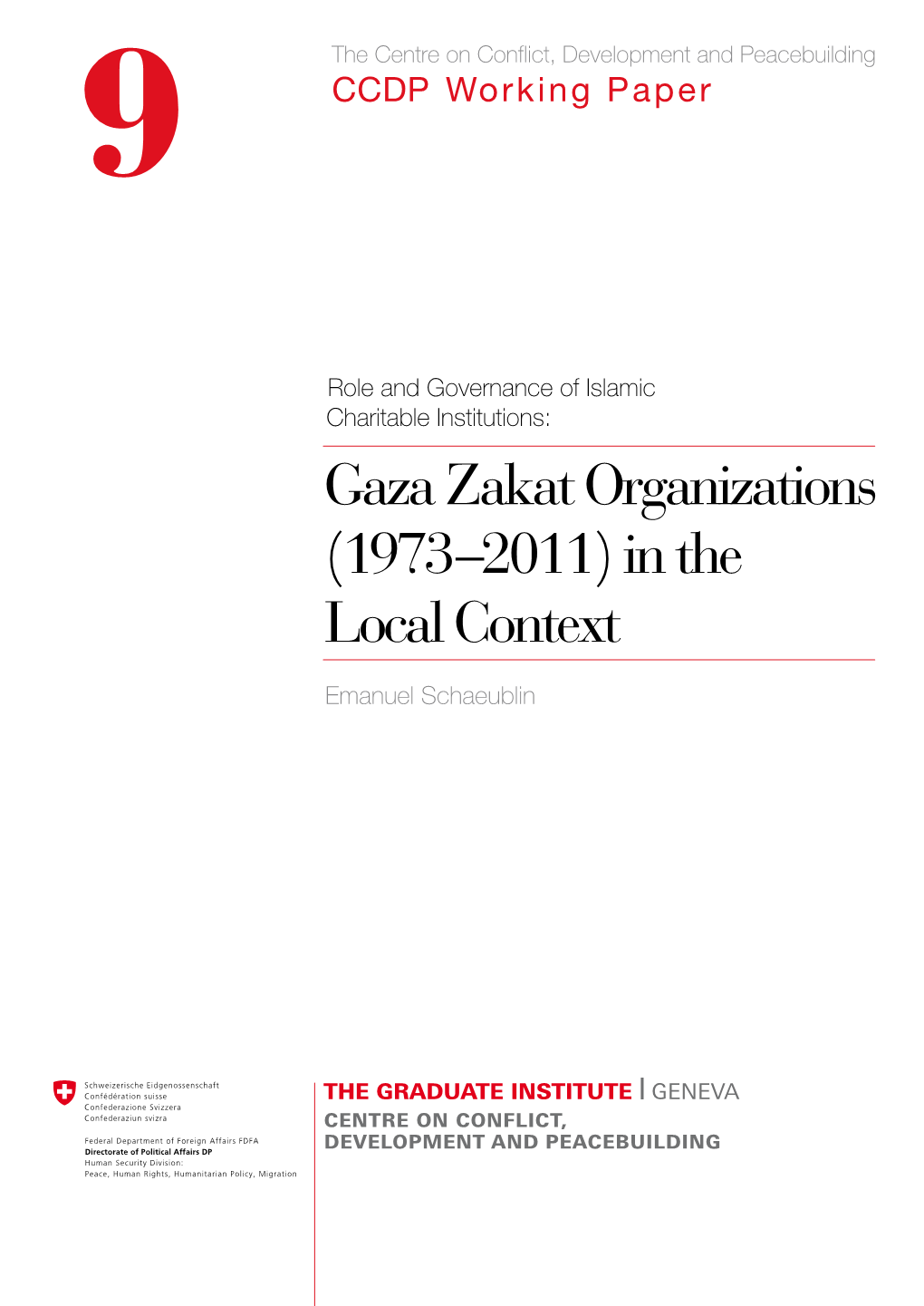 CCDP WP 9 Gaza.Pdf (Pdfa)