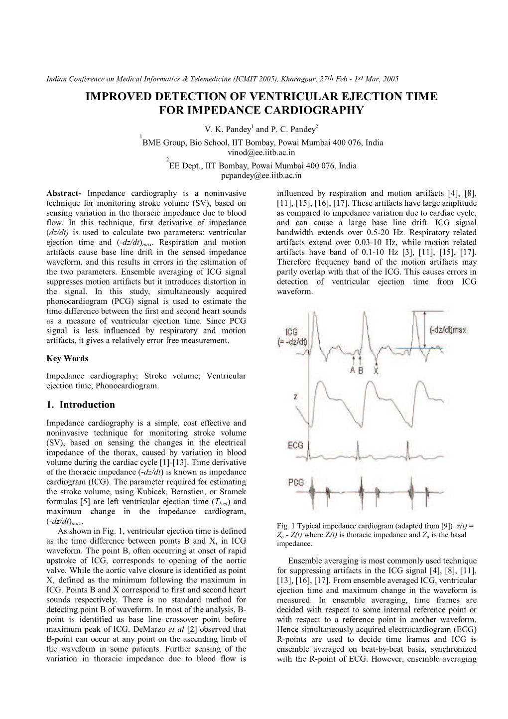 Improved Detection of Ventricular Ejection Time for Impedance Cardiography