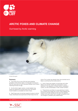Arctic Foxes and Climate Change