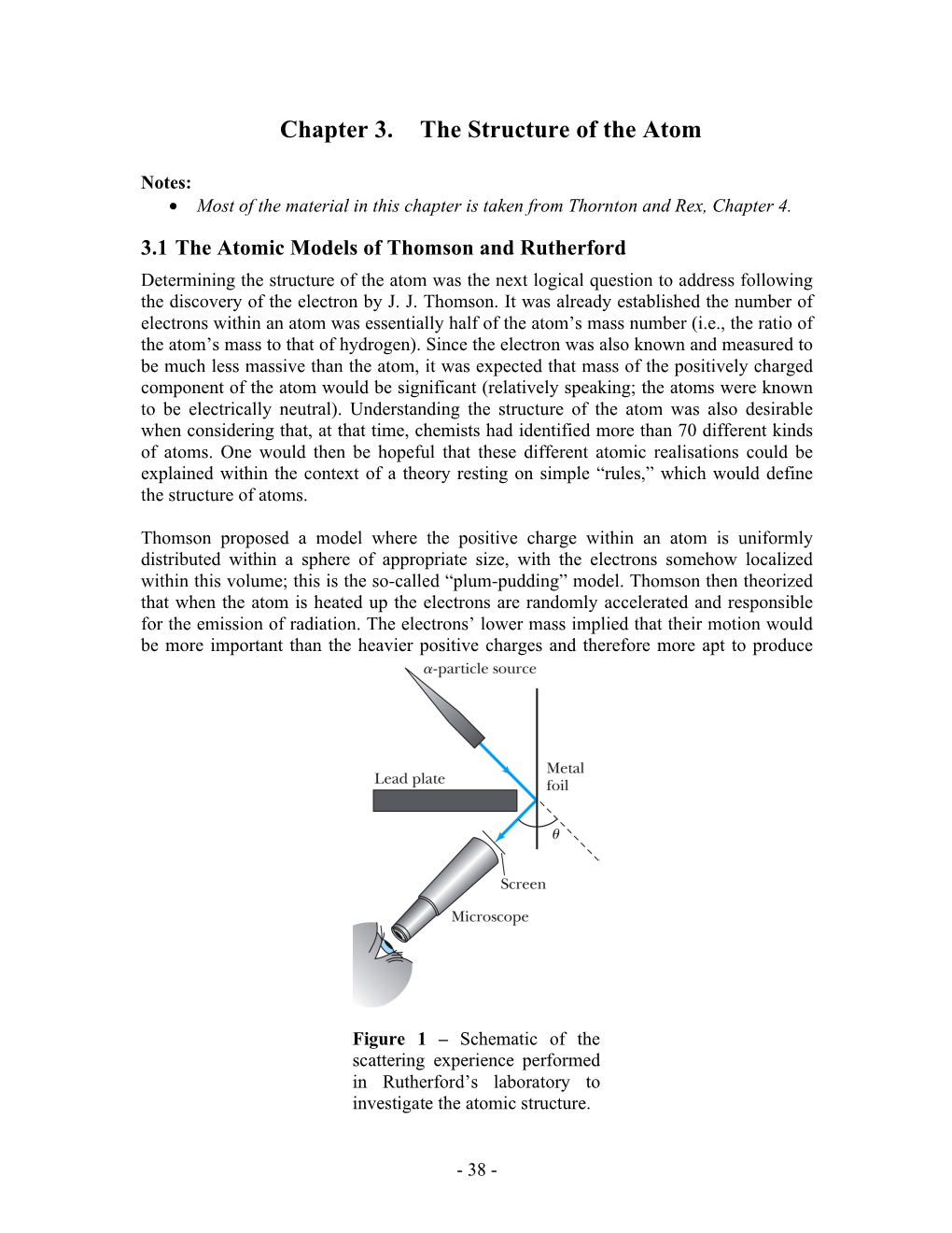 Chapter 3. the Structure of the Atom