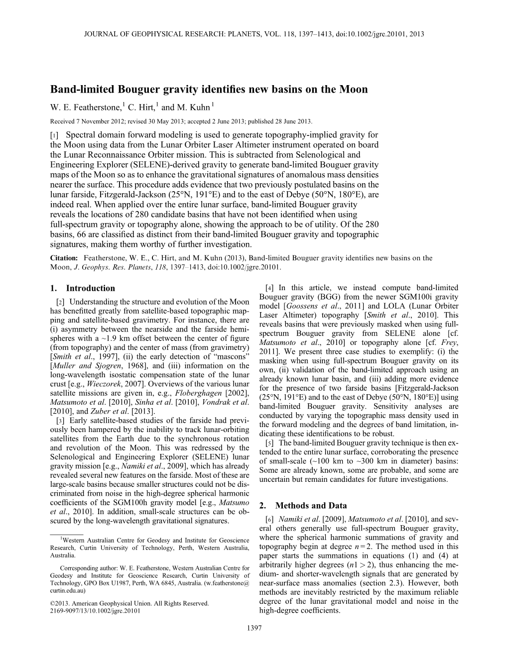 Bandlimited Bouguer Gravity Identifies New Basins on the Moon