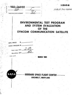 Program and System Evaluation Syncom