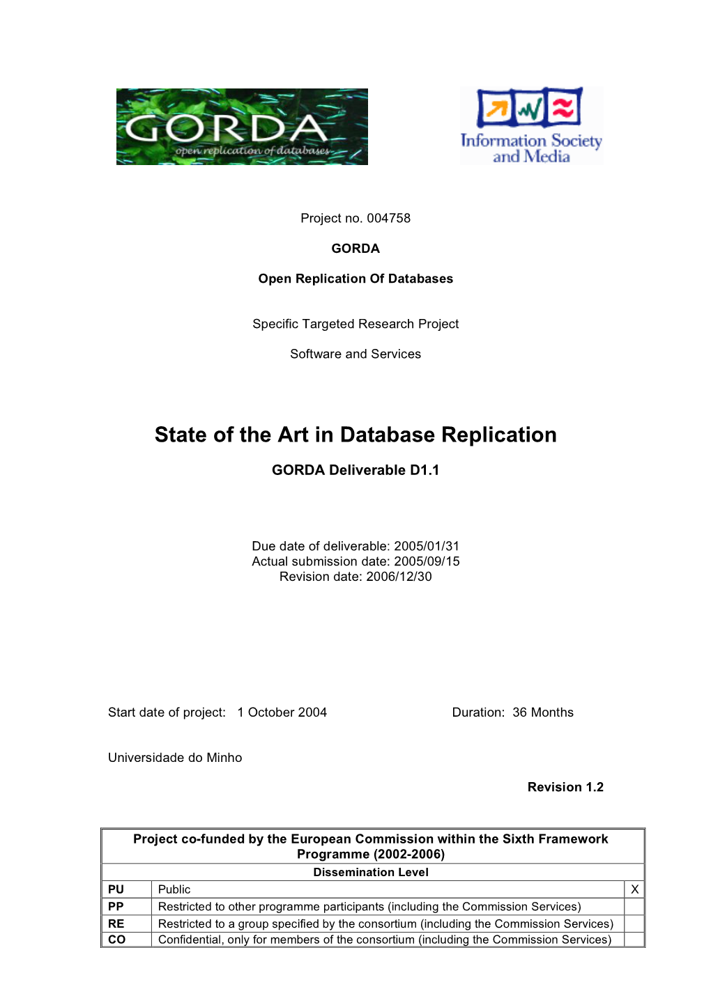 State of the Art in Database Replication