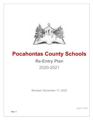 Pocahontas County Schools Re-Entry Plan 2020-2021