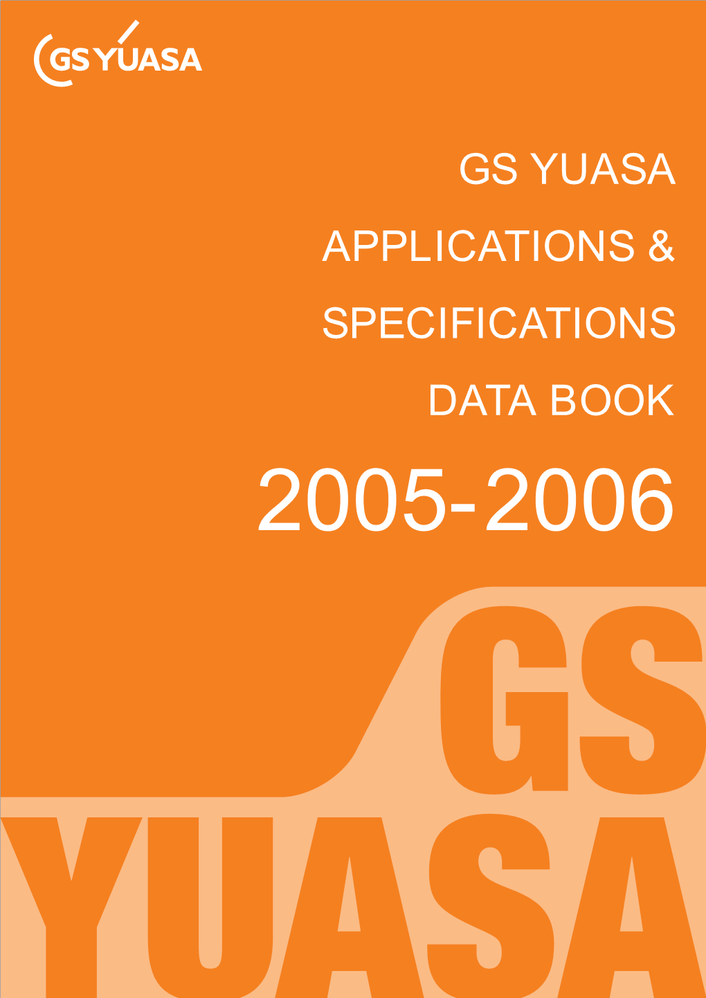 Gs Yuasa Applications & Specifications Data Book