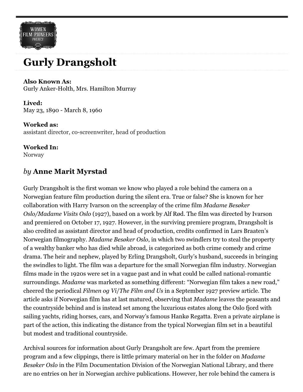 Gurly Drangsholt