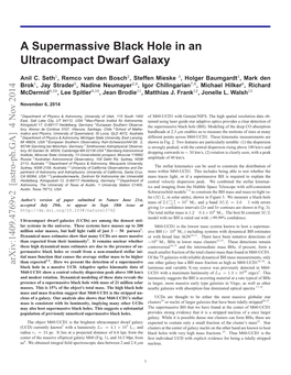 A Supermassive Black Hole in an Ultracompact Dwarf Galaxy