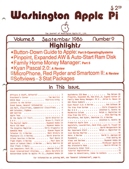 Washington Apple Pi Journal, September 1986