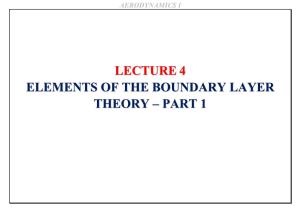 Elements of the Boundary Layer Theory – Part 1