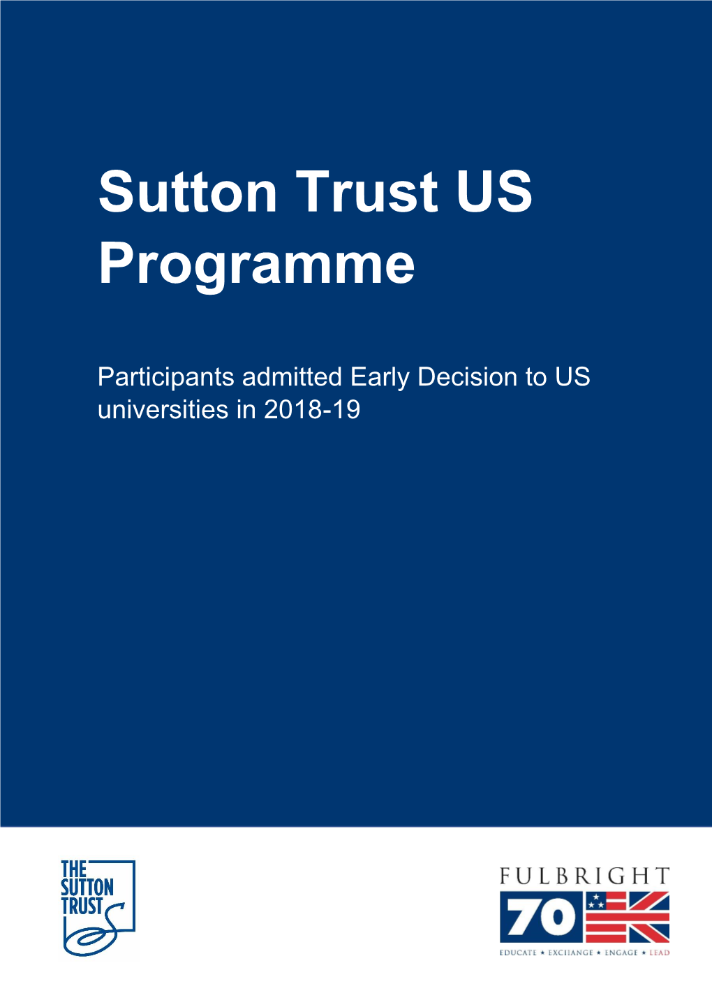 Sutton Trust US Programme