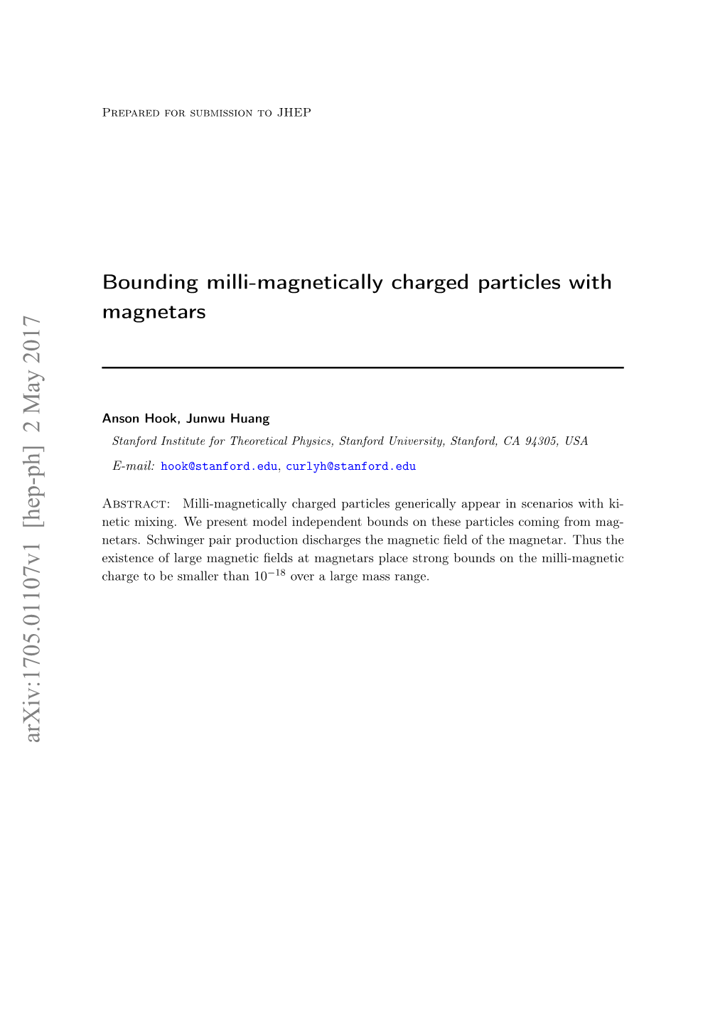 Bounding Milli-Magnetically Charged Particles with Magnetars