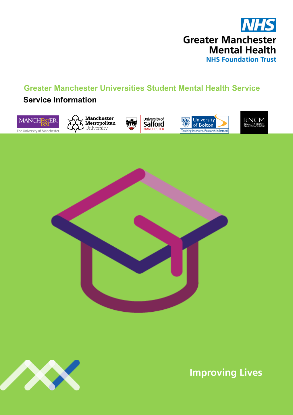 Greater Manchester Universities Student Mental Health Service Service Information