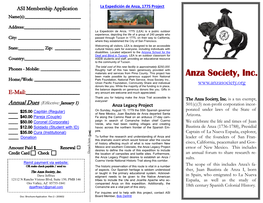 Anza Society, Inc