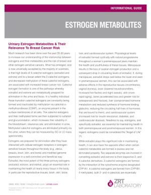 Estrogen Metabolites