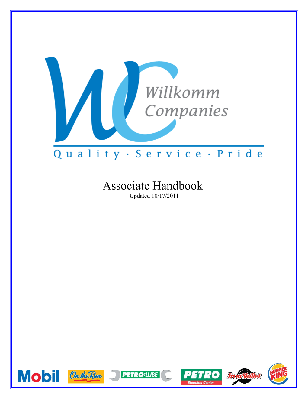 Willkomm Companies Associate Handbook