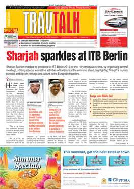 Sharjah Sparkles at ITB Berlin