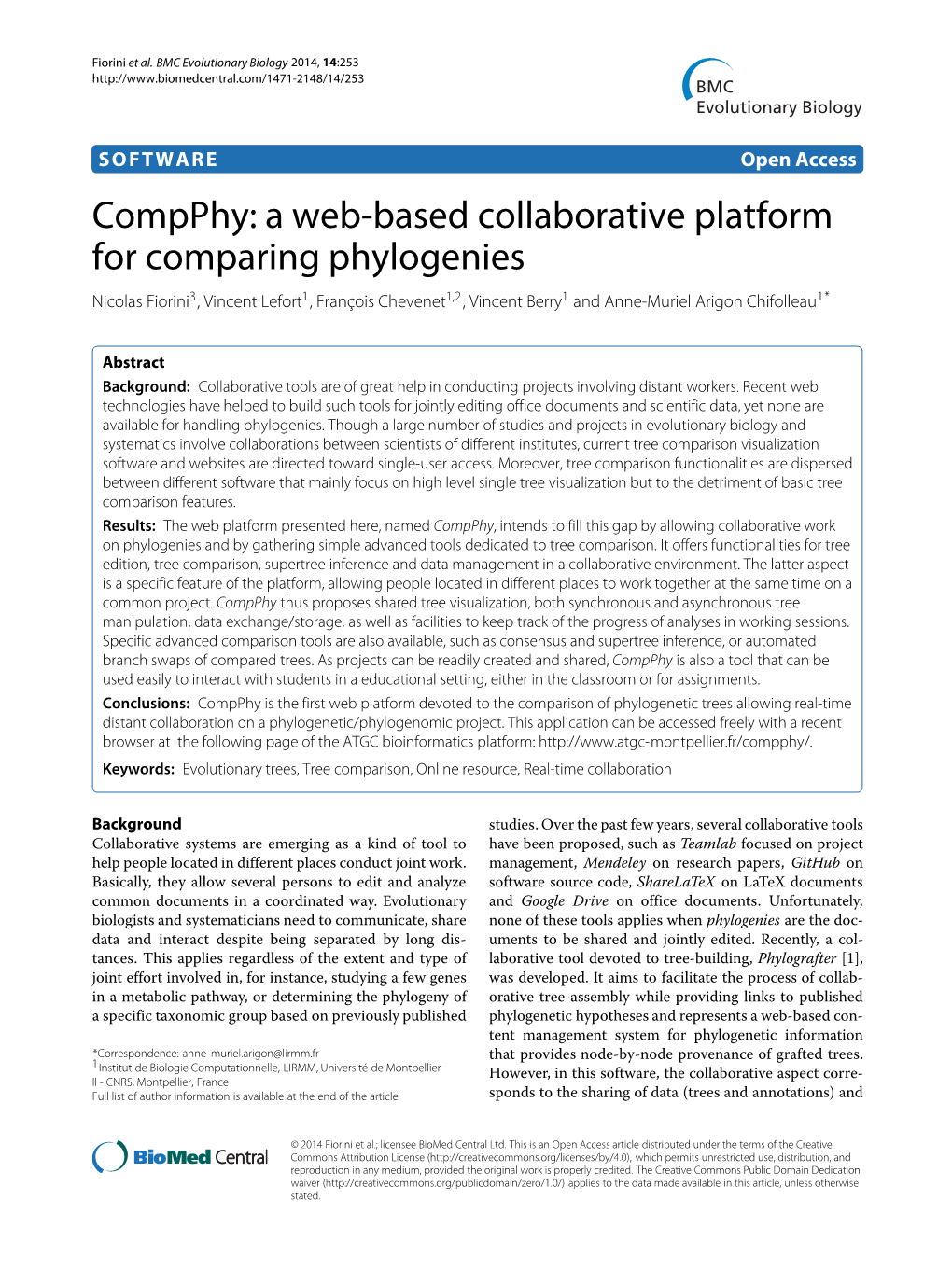 Compphy: a Web-Based Collaborative Platform for Comparing Phylogenies