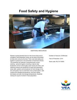 Food Safety and Hygiene