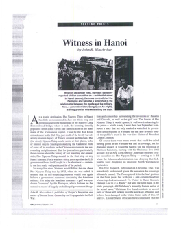 Witness in Hanoi by John R
