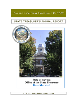 State Treasurer's Annual Report