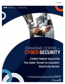 The Cyber Threat to Canada's Electricity Sector