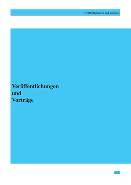 Veröffentlichungen Und Vorträge