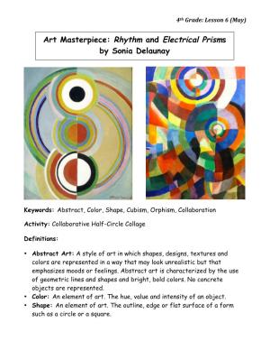 Art Masterpiece: Rhythm and Electrical Prisms by Sonia Delaunay