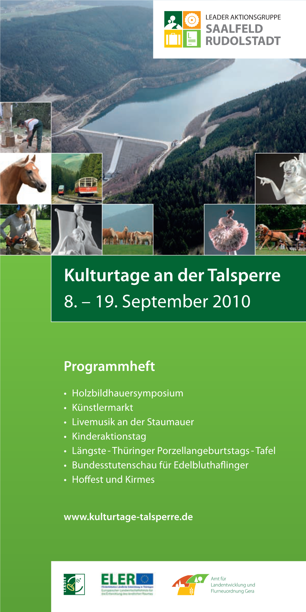 Kulturtage an Der Talsperre 8. – 19