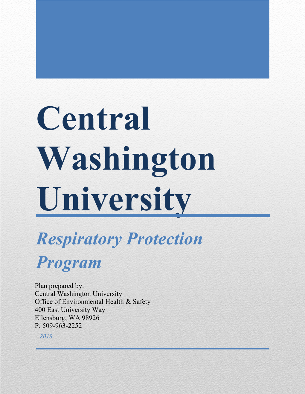 Respiratory Protection Program