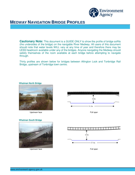 Medway Navigation Bridge Profiles