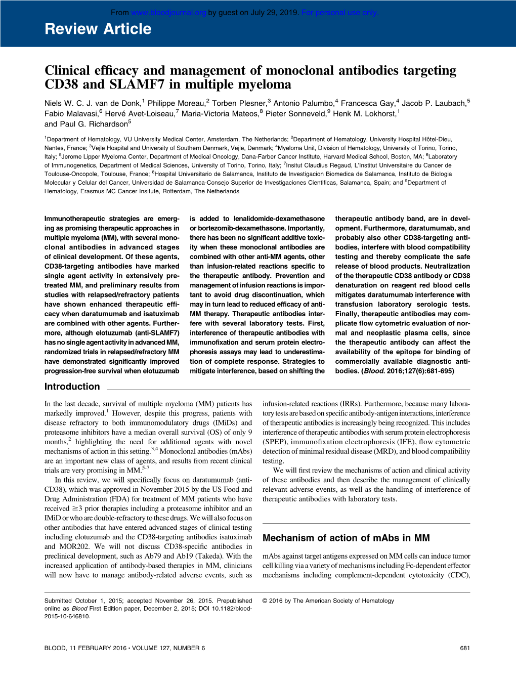 Clinical Efficacy And Management Of Monoclonal Antibodies Targeting 