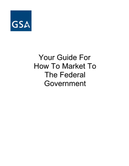 How to Market to the Federal Government Provided By