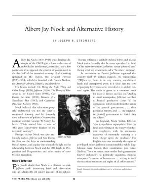 Albert Jay Nock and Alternative History