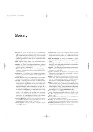 Ecology Glossary