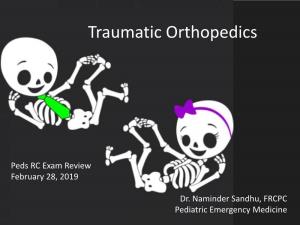 Pediatric Orthopedic Injuries… … from an ED State of Mind