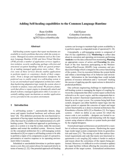 Adding Self-Healing Capabilities to the Common Language Runtime