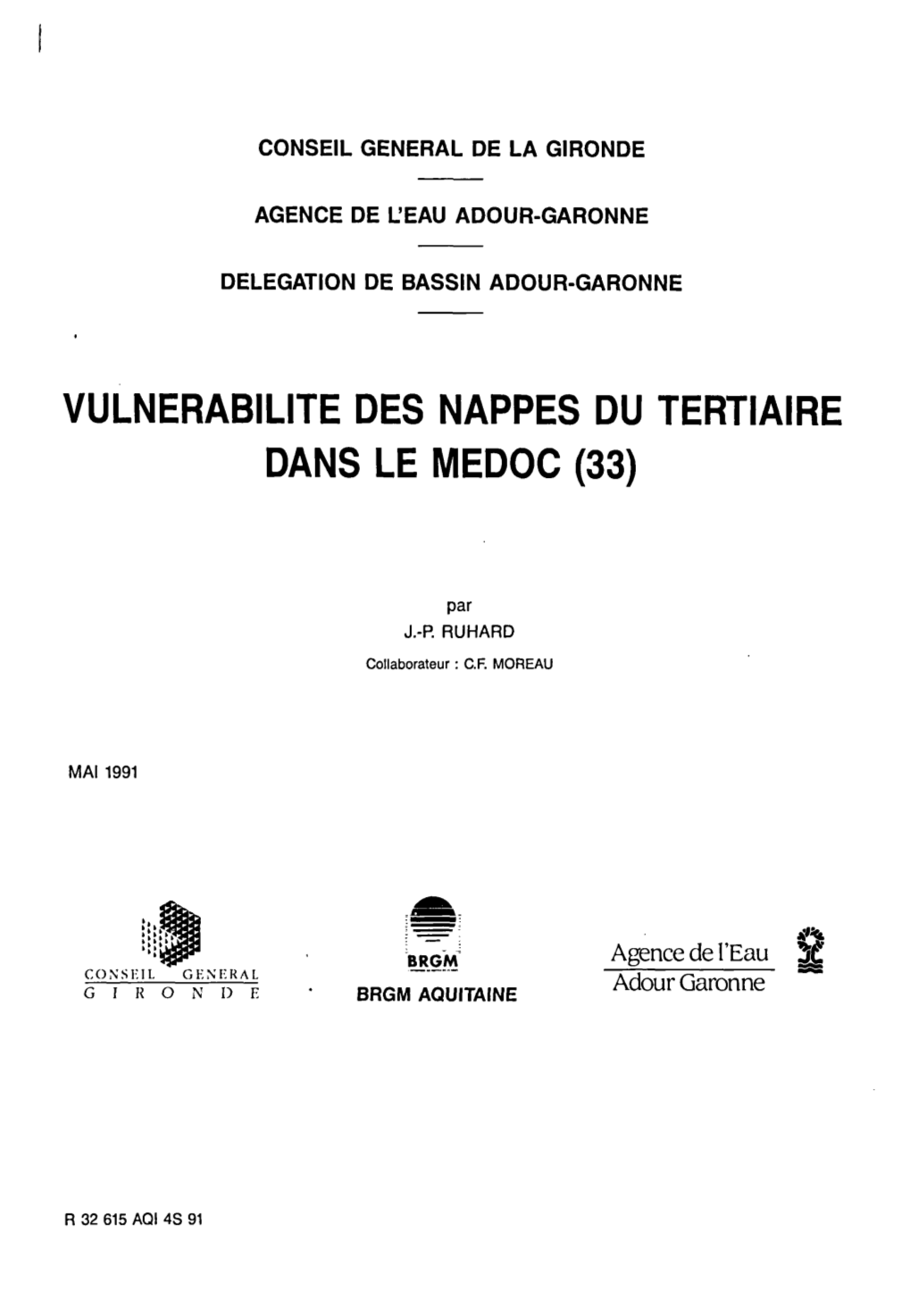 Vulnerabilite Des Nappes Du Tertiaire Vulnerabilite Des