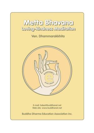 Metta Bhavanabhavana Loving-Kindnessloving-Kindness Meditationmeditation Ven