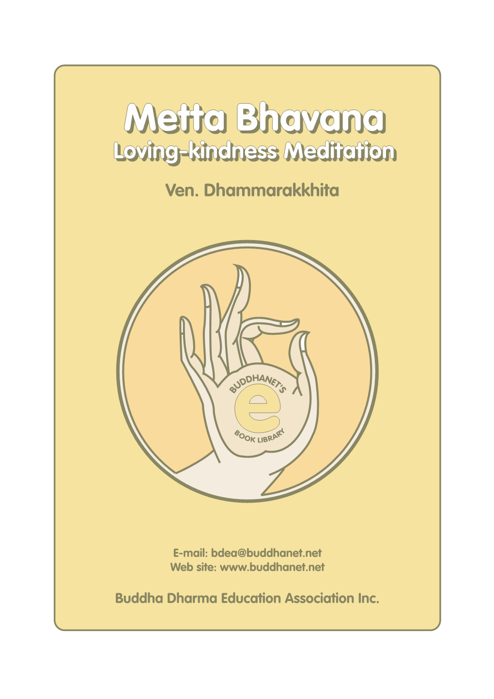 Metta Bhavanabhavana Loving-Kindnessloving-Kindness Meditationmeditation Ven