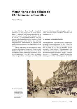 Victor Horta Et Les Débuts De L'art Nouveau À Bruxelles