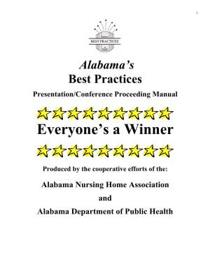2013 Alabama's Best Practices Manual