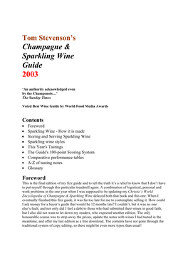 Champagne & Sparkling Wine Guide 2003