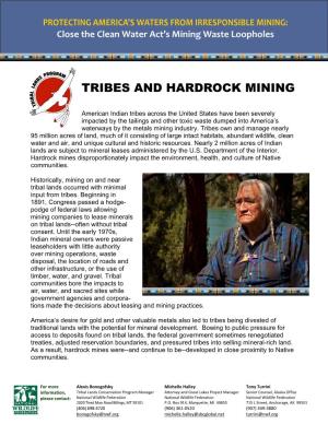 Tribes and Hardrock Mining