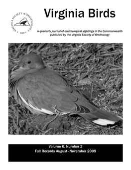 Virginia Birds Fall 2009:Virginia Birds 6/2/2010 5:55 PM Page 1