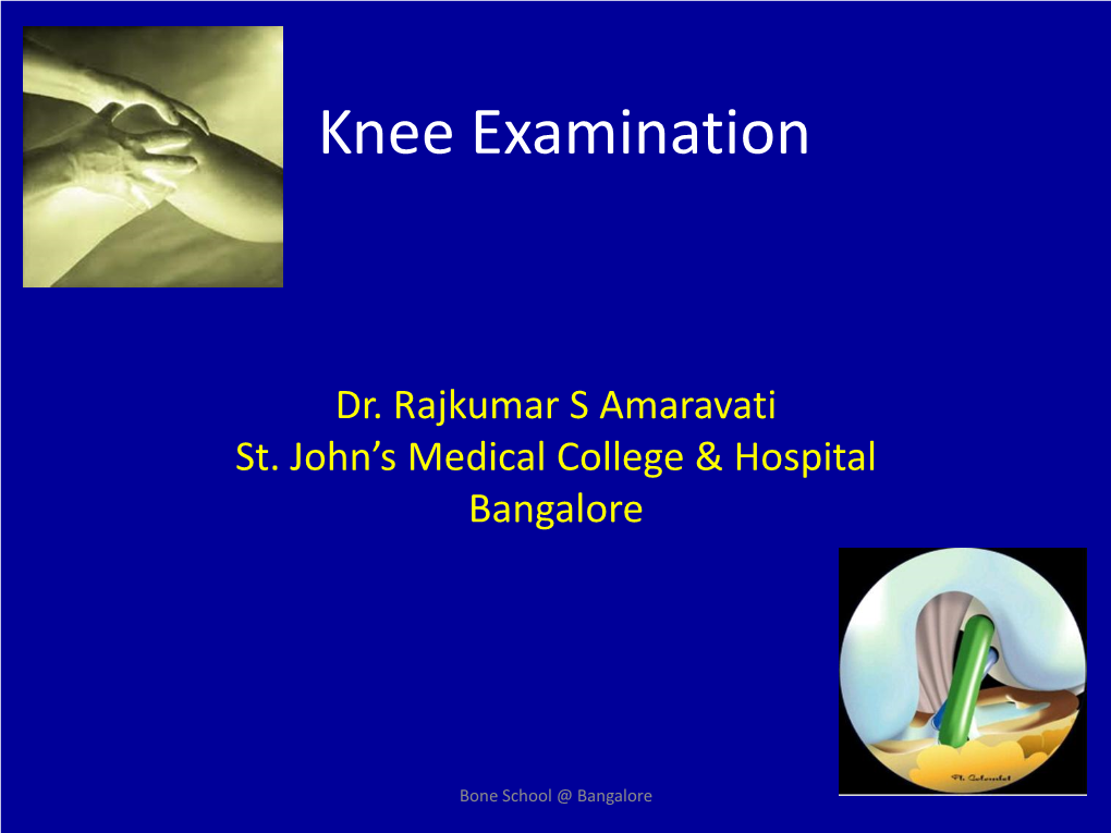 Knee Examination