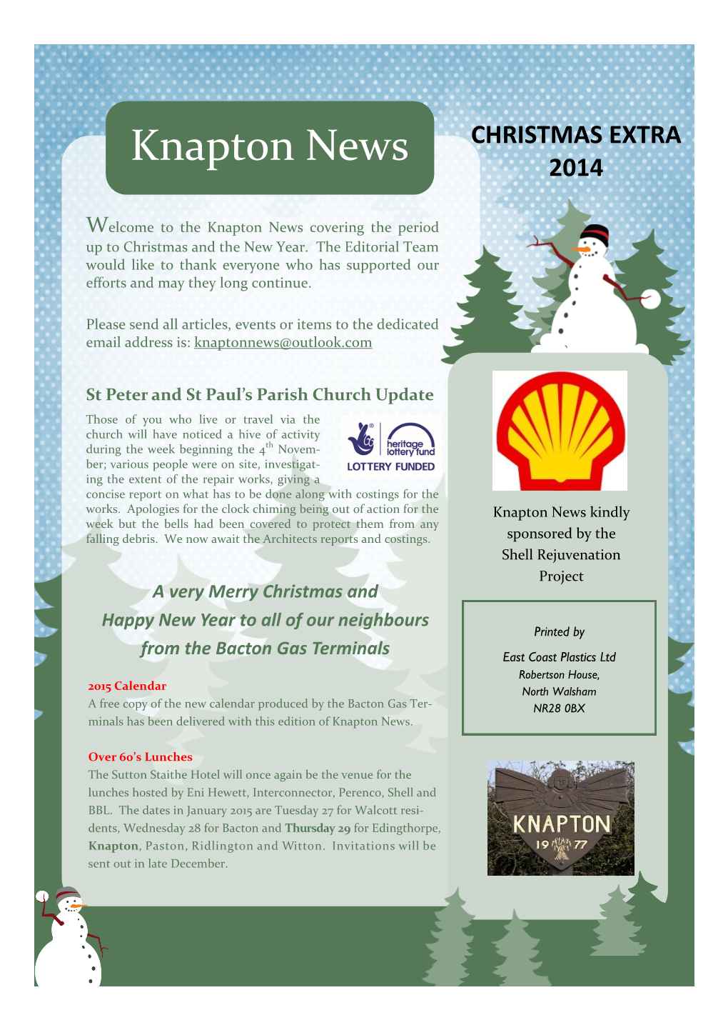 Knapton News 2014