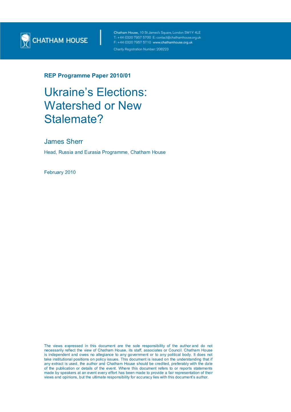 Ukraine's Elections: Watershed Or New Stalemate?